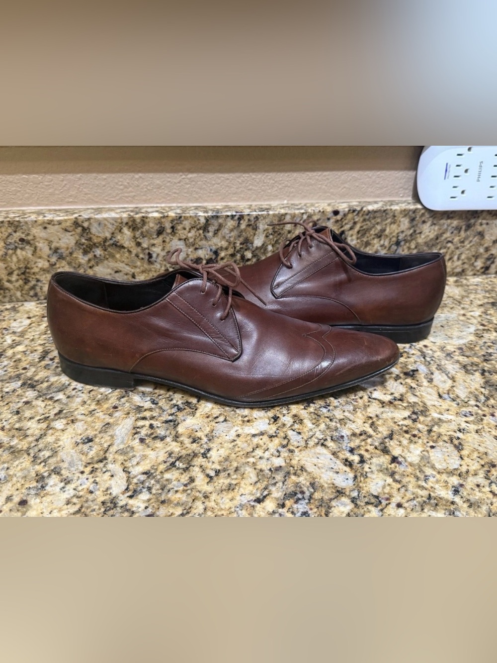 Gucci Derby Shoes Brown Mens Size 10.5 D US Dress Shoes Oxford Dress #170323